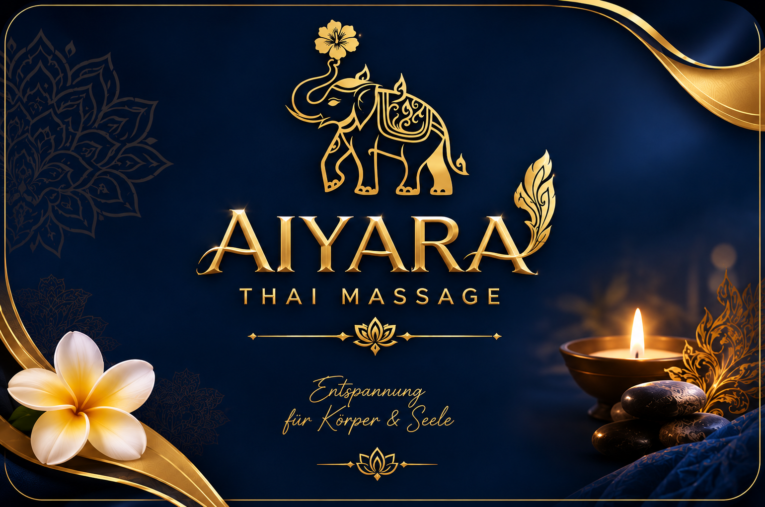 Aiyara Thai Massage Stempelkarte Vorderseite