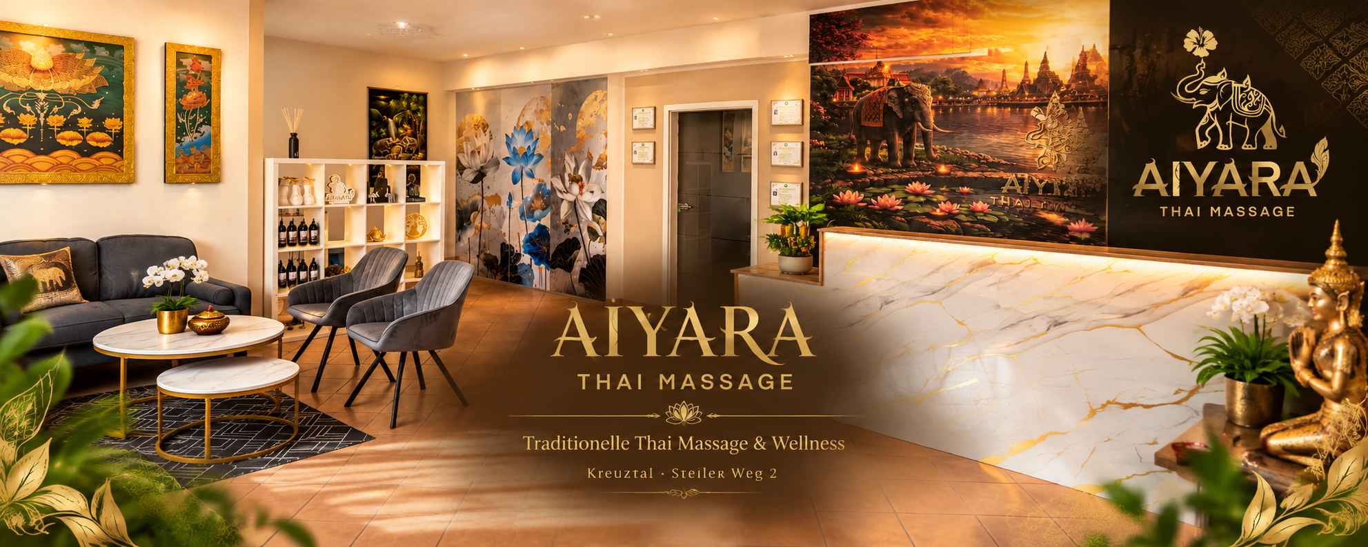 Aiyara Thai Massage Studio Kreuztal – Empfang & Wartebereich